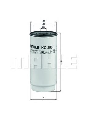 KC296D Mahle Original filtro combustible