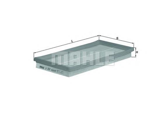 LX2087 Mahle Original Filtro de aire de motor