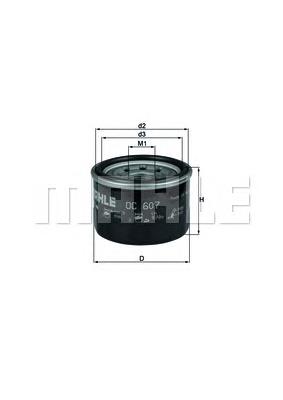 Filtro de aceite motor Mahle Original OC607
