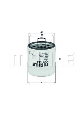 OC614 Mahle Original Filtro aceite