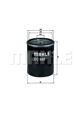OC986 Mahle Original filtro de aceite