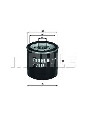 Filtro de aceite OC988 Mahle Original