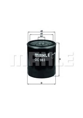 OC983 Mahle Original Filtro aceite