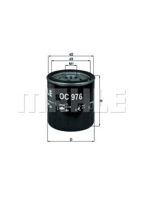 OC976 Mahle Original Filtro aceite