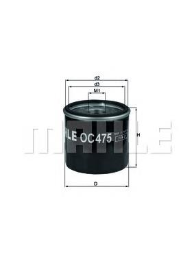 Filtro de aceite OC475 Mahle Original