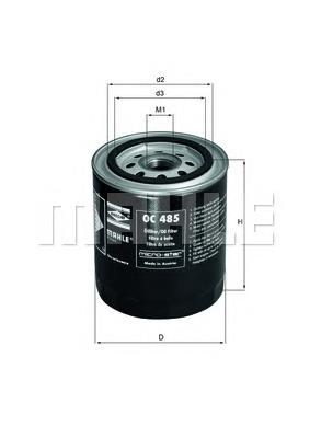 Filtro de aceite motor Mahle Original OC485