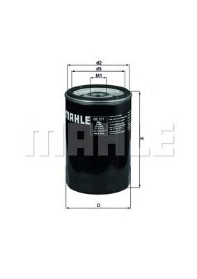 OC571 Mahle Original Filtro aceite