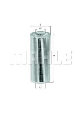 Filtro de aceite OX381D Mahle Original