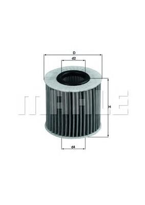Filtro de aceite OX414D2 Mahle Original