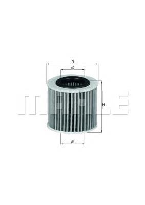 Filtro de aceite OX416D1 Mahle Original