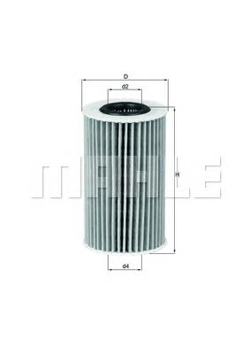 Filtro de aceite OX554D1 Mahle Original