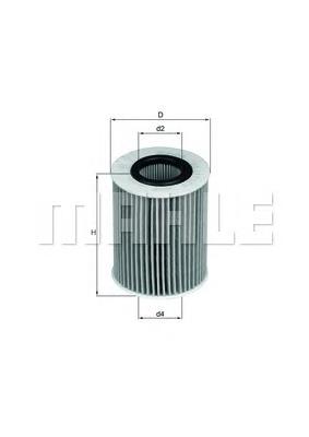 OX437D Mahle Original Filtro aceite