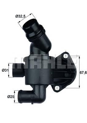 TI 34 87 Mahle Original termostato, refrigerante