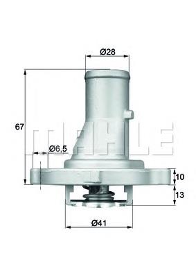 TI 68 87D Mahle Original termostato, refrigerante