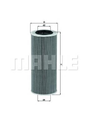 Filtro de aceite OX1773D Mahle Original