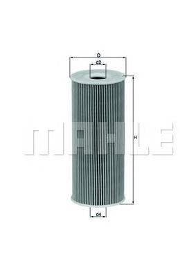 Filtro de aceite OX143D Mahle Original
