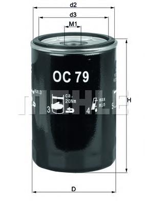 Filtro de aceite OC79 Mahle Original