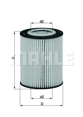 Filtro de aceite OX433D Mahle Original