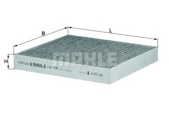 Filtro de habitáculo LAK436 Mahle Original