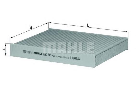 LAK345 Mahle Original Filtro antipolen