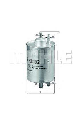 Filtro de gasoil Mahle Original KL82