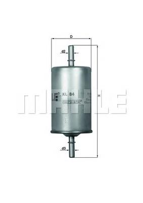 Filtro de gasoil Mahle Original KL84