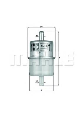 KL11OF Mahle Original filtro combustible