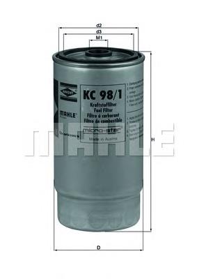 Filtro combustible Mahle Original KC981 precio, desde 17,90 EUR