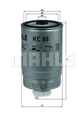 Comprar KC68 Mahle Original Filtro diesel