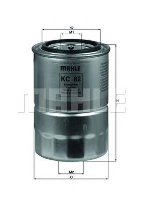 Filtro de combustible KC82 Mahle Original