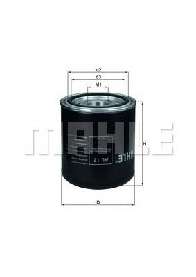 Filtro del desecador de aire (separador de agua y aceite) (camión) Mahle Original AL12 precio, desde 20,16 EUR