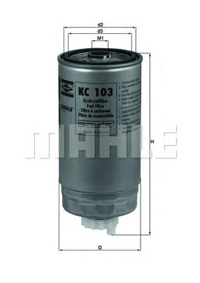 Comprar KC103 Mahle Original Filtro diesel
