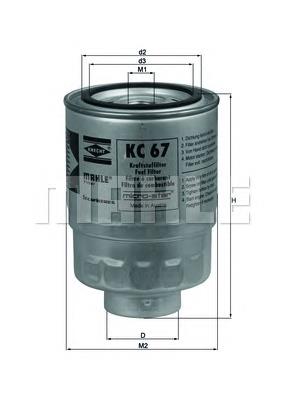 KC67 Mahle Original filtro combustible