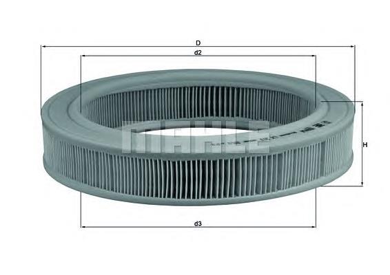 LX203 Mahle Original Filtro de aire de motor