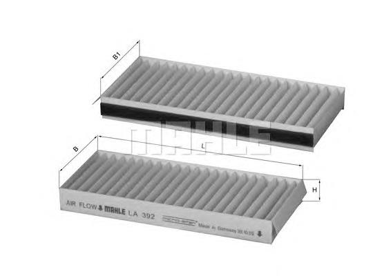 LA392S Mahle Original Filtro antipolen