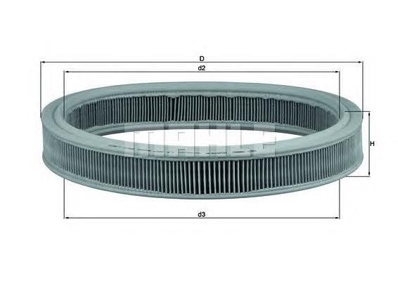LX527 Mahle Original Filtro de aire de motor