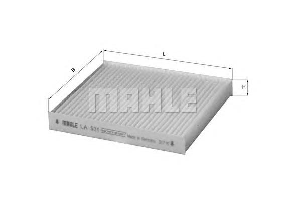 LA531 Mahle Original filtro habitáculo