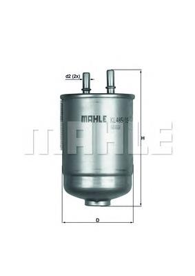 Filtro combustible Mahle Original KL48515D precio, desde 33,77 EUR