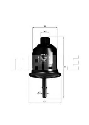 Comprar KL749 Mahle Original Filtro diesel