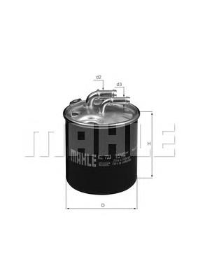 Filtro de gasoil Mahle Original KL723D
