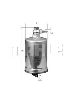 Filtro de gasoil Mahle Original KL599