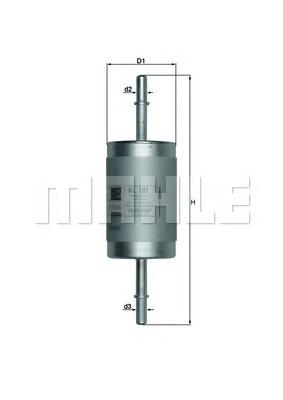 Filtro de combustible KL181 Mahle Original
