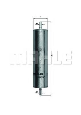 Comprar KL232 Mahle Original Filtro diesel