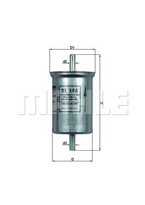 KL146 Mahle Original Filtro de gasolina