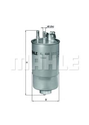 Filtro de gasoil Mahle Original KL484