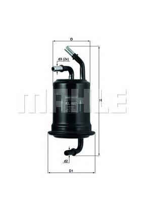 Filtro de gasoil Mahle Original KL487
