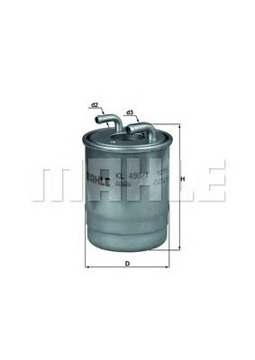 KL4901D Mahle Original Filtro de gasolina
