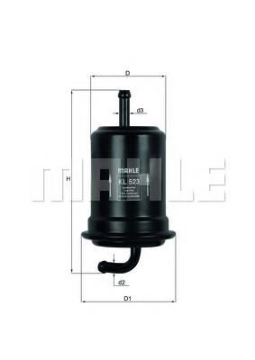 Comprar KL523 Mahle Original Filtro diesel
