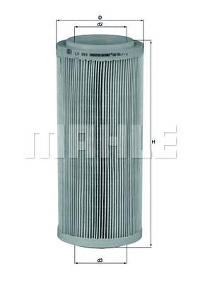 Filtro de aire LX855 Mahle Original