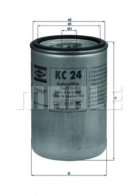 Filtro de gasoil Mahle Original KC24